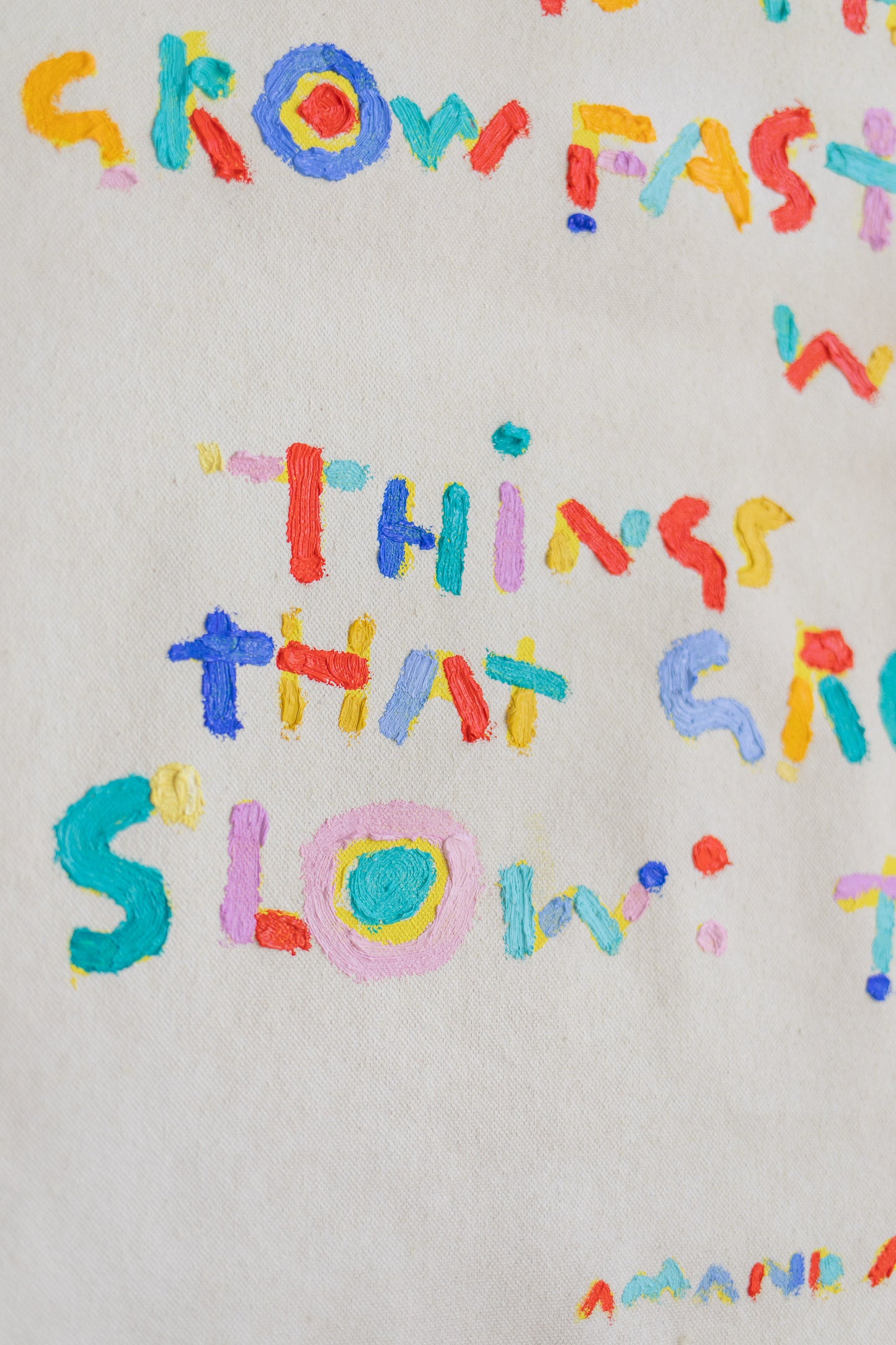 'Why do we rush to grow?'