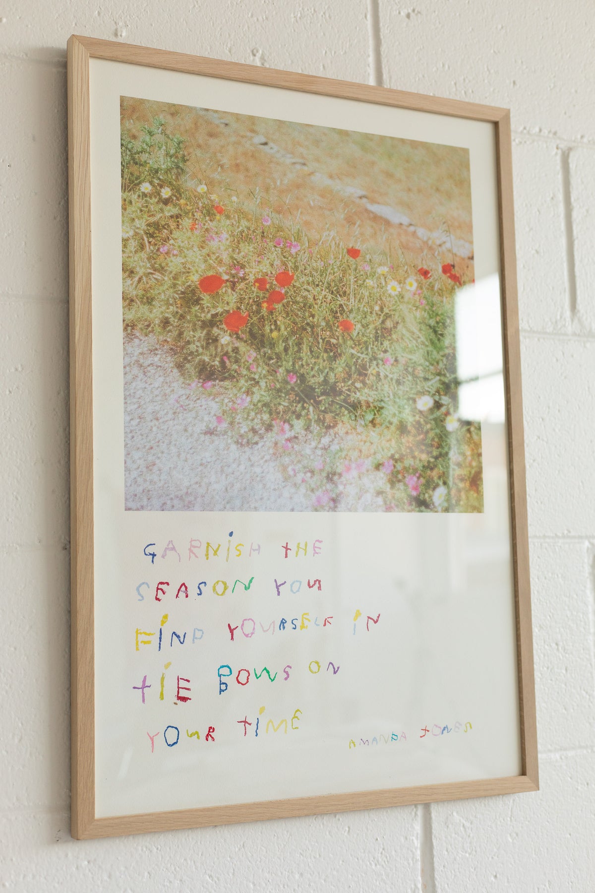 'Garnish the season'