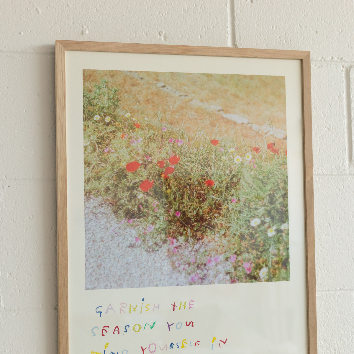 'Garnish the season'
