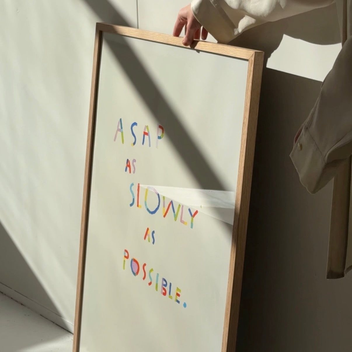 'As slowly as possible'