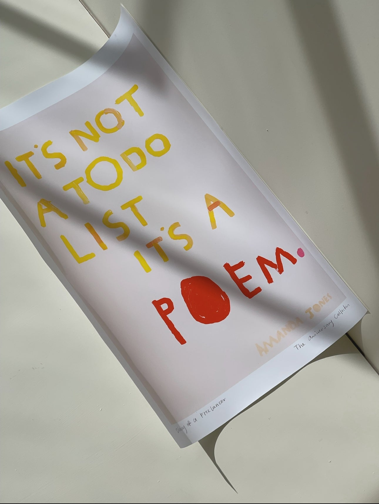 ‘Poem’ — Sample print