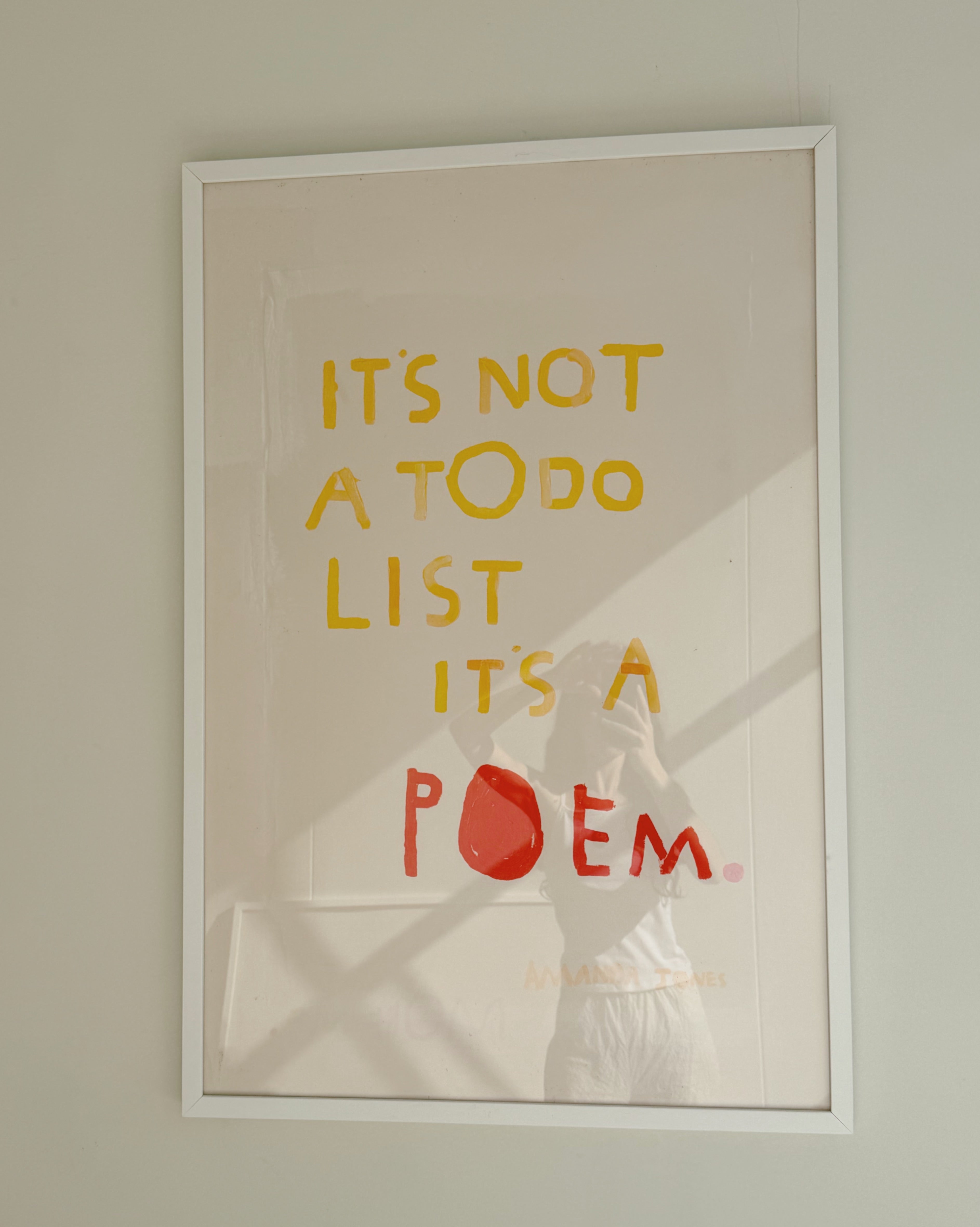 ‘It's A Poem’ - Framed