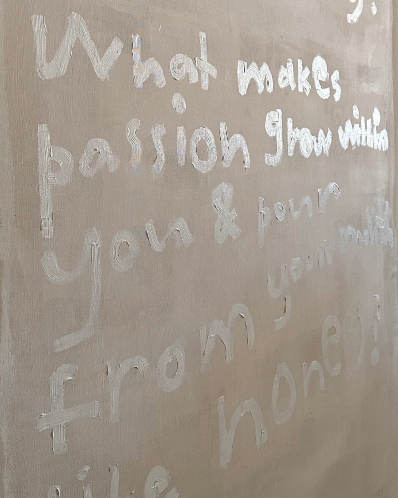'What makes your soul sing?'