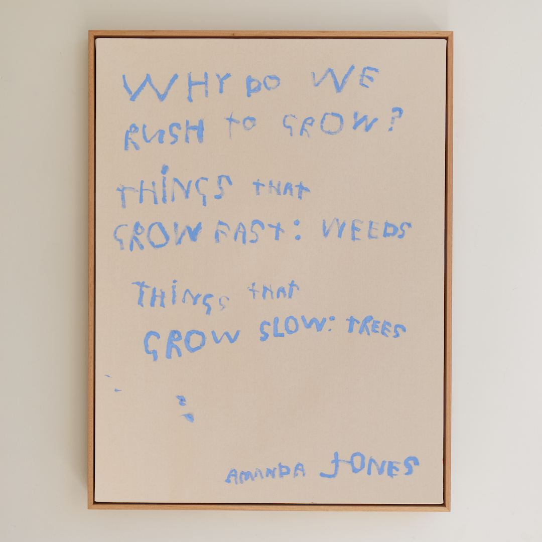 'Why do we rush to grow?'