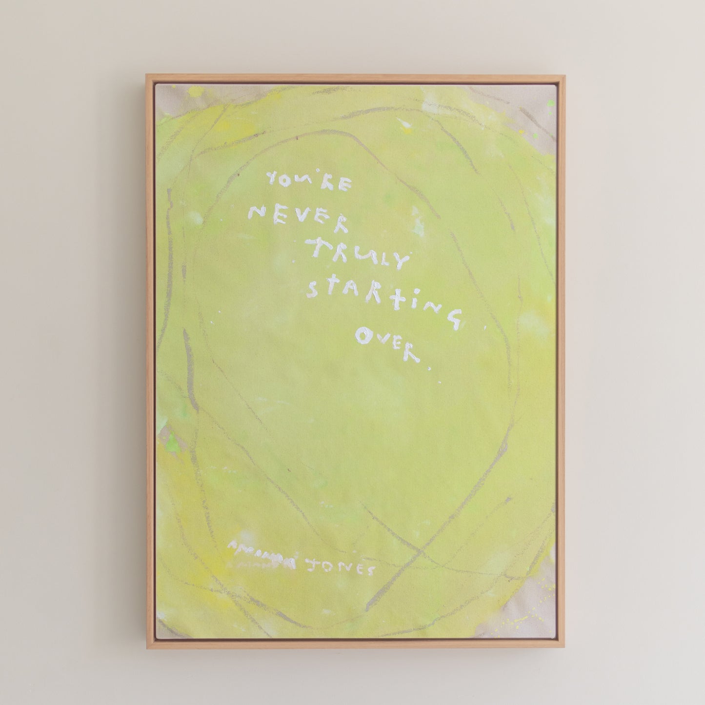 'You're never truly starting over'