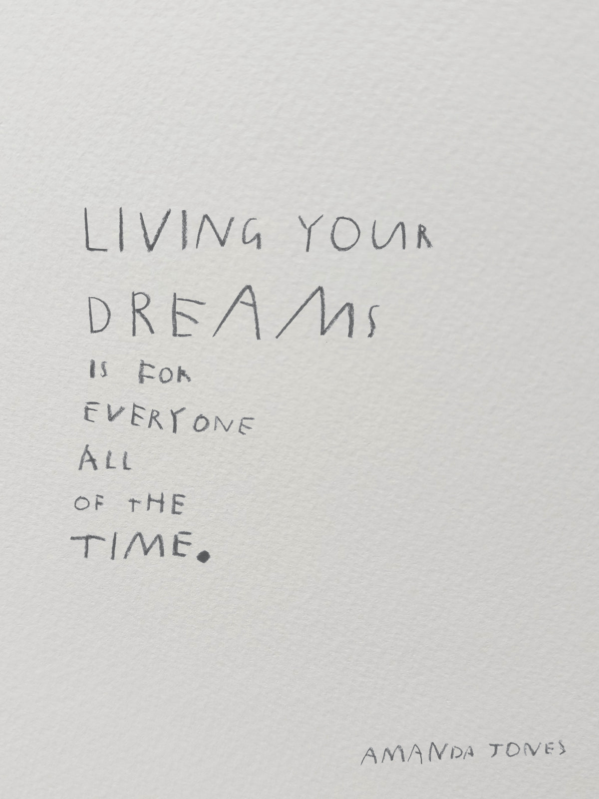'All of the time' - Charcoal