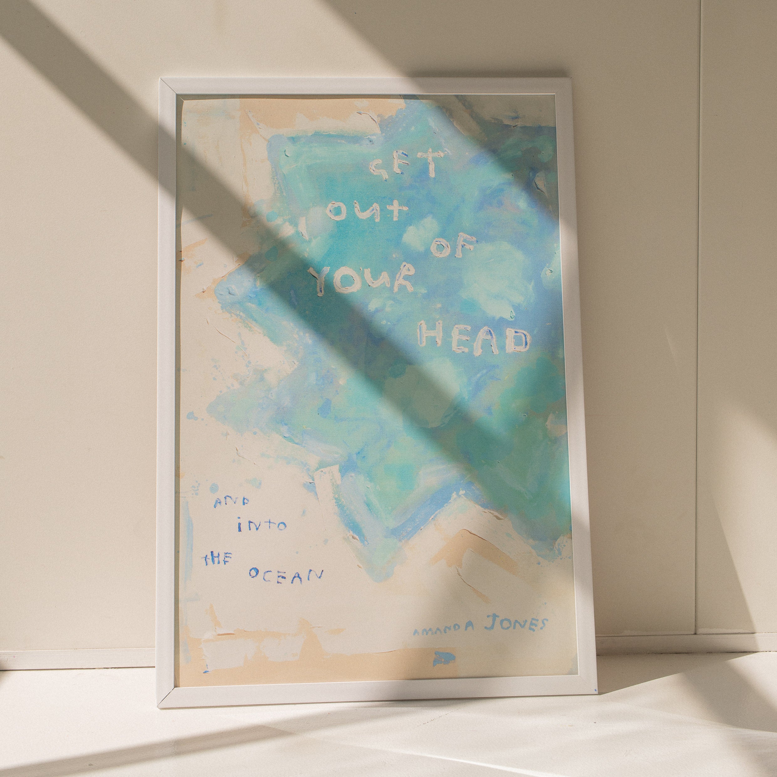 'Into the ocean' - Framed